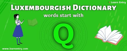English to Luxembourgish translation – Words start with Q