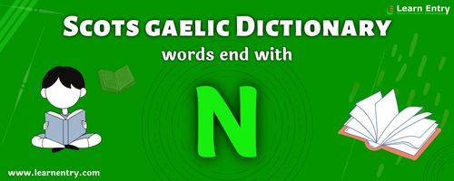 English to Scots gaelic translation – Words end with N
