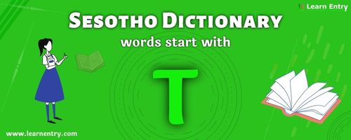 English to Sesotho translation – Words start with T
