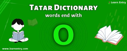 English to Tatar translation – Words end with O