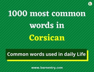 Corsican 1000 words