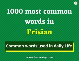 Frisian 1000 words