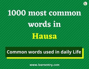 Hausa 1000 words