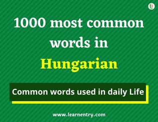 Hungarian 1000 words