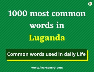 Luganda 1000 words