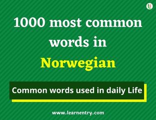 Norwegian 1000 words