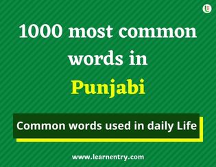 Punjabi 1000 words