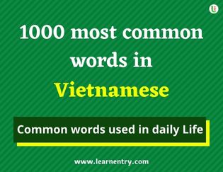 Vietnamese 1000 words