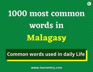 Malagasy 1000 words