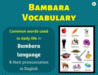 Bambara Vocabulary