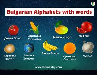 Bulgarian Alphabets with words