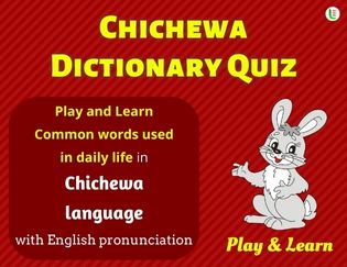 Chichewa A-Z Dictionary Quiz