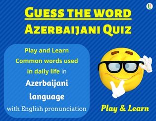 Azerbaijani Guess the Words