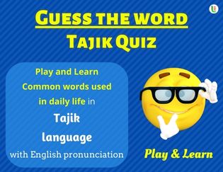 Tajik Guess the Words