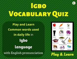 Igbo Quiz