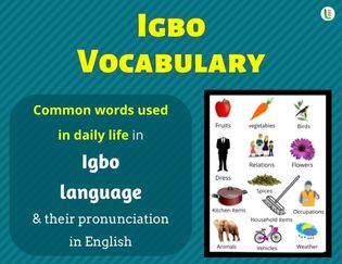 Igbo Vocabulary