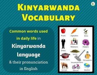 Kinyarwanda Vocabulary