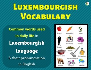 Luxembourgish Vocabulary