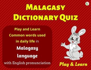 Malagasy A-Z Dictionary Quiz