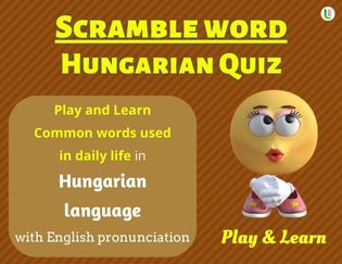 Hungarian Scramble Words