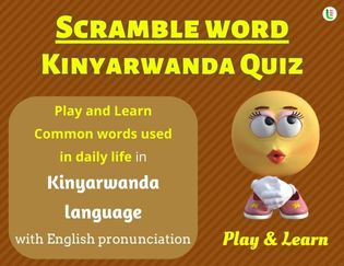 Kinyarwanda Scramble Words