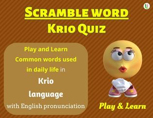 Krio Scramble Words