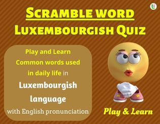 Luxembourgish Scramble Words