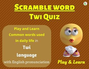 Twi Scramble Words