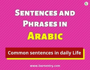 Arabic Sentences and Phrases