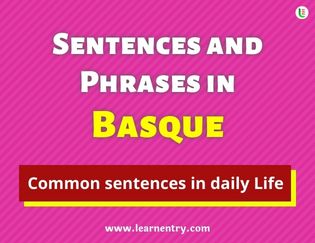 Basque Sentences and Phrases