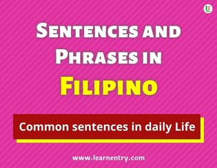 Filipino Sentences and Phrases