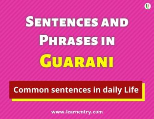 Guarani Sentences and Phrases