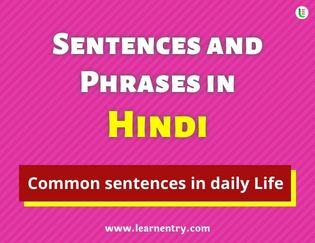 Hindi Sentences and Phrases