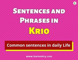 Krio Sentences and Phrases