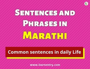 Marathi Sentences and Phrases