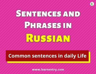 Russian Sentences and Phrases