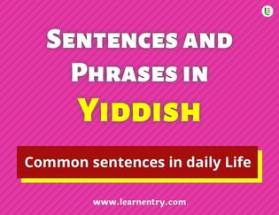 Yiddish Sentences and Phrases