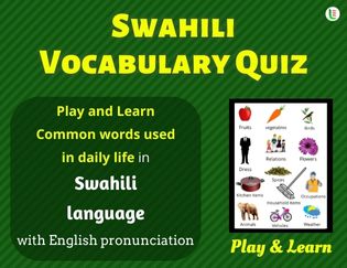 Swahili Quiz