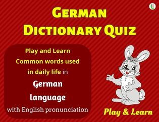 German A-Z Dictionary Quiz