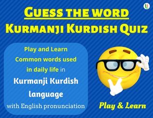Kurmanji kurdish Guess the Words