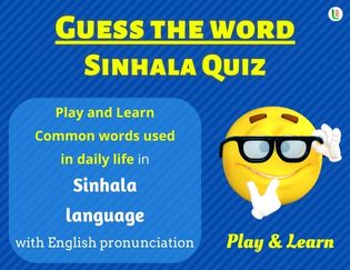 Sinhala Guess the Words