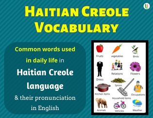 Haitian creole Vocabulary