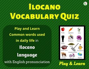 Ilocano Quiz