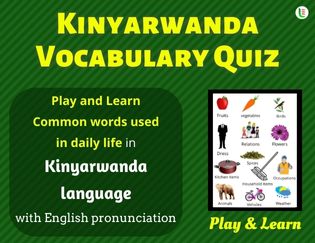 Kinyarwanda Quiz