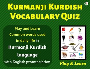 Kurmanji kurdish Quiz