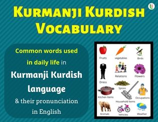 Kurmanji kurdish Vocabulary