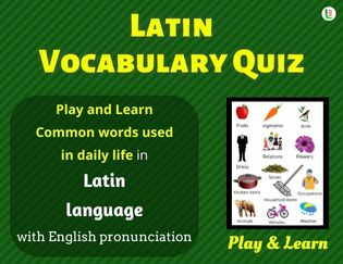 Latin Quiz