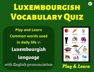 Luxembourgish Quiz