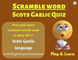 Scots gaelic Scramble Words