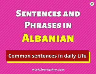 Albanian Sentences and Phrases